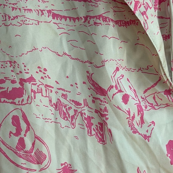 NWOT Free People western print pajama set in pink size XL - Picture 12 of 15